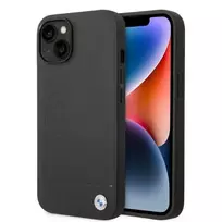 Apple iPhone 14 Plus BMW odinis dėklas Stamp MagSafe (BMHMP14MSLLBK) juodos spalvos