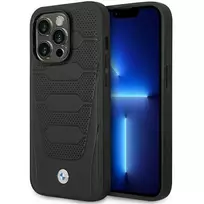 Apple iPhone 14 Pro Max BMW odinis dėklas Seats Pattern MagSafe MagSafe (BMHMP14X22RPSK) juodos spalvos