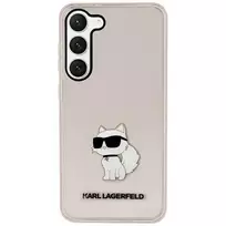 Samsung Galaxy S23 Plus Karl Lagerfeld dėklas Ikonik Choupette (KLHCS23MHNCHTCP) rožinės spalvos
