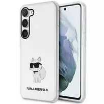 Samsung Galaxy S23 Karl Lagerfeld dėklas Ikonik Choupette (KLHCS23SHNCHTCT) skaidrus