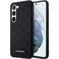 Samsung Galaxy S23 Plus Karl Lagerfeld dėklas Saffiano Mono Metal Logo (KLHCS23MSAKLHPK) juodos spalvos