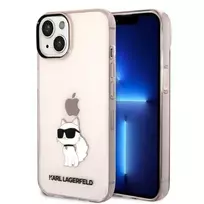 Dėklas Karl Lagerfeld KLHCP14MHNCHTCP IPHONE 14 PLUS / 15 PLUS 6.7 "Rožinis / Rožinis HARDCASE IKONIK CHOUPETTE