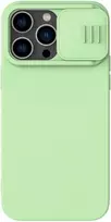 Dėklas Nillkin CamShield Silky Magnetic Silicone Apple iPhone 14 Pro Max šviesiai žalias