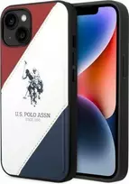 Dėklas „Us Polo Assn“ „US Polo“ USHCP14SPSO3 „Apple iPhone 14 / 15 / 13“ 6,1 colio baltos spalvos su įspaudu