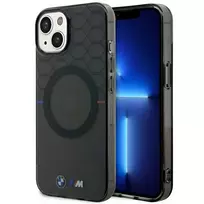 Dėklas Apple iPhone 14 BMW Pattern MagSafe (BMHMP14SHGPK) pilkos spalvos