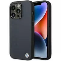Apple iPhone 14 Pro Max BMW odinis dėklas Hot Stamped MagSafe (BMHMP14XSLLNA) mėlynos spalvos