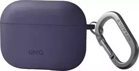 UNIQ dėklas Nexo AirPods Pro 2 gen + EarHooks Silicone (2022/2023) violetinės spalvos