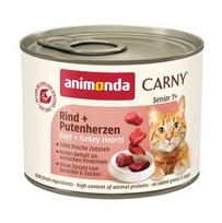 ANIMONDA Carny Senior Beef and turkey hearts - šlapias kačių maistas - 200g