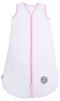 Natulino BabyComfort dvisluoksnis kūdikių miegmaišis (natural baltas little pilkas leaves / pink spalva)