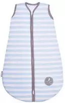 Natulino SuperLite viensluoksnis kūdikio miegmaišis (natural mėlynas stripes/warm pilkas)
