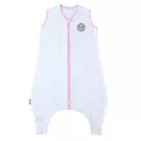 Natulino LITTLE WALKERS dvisluoksnis kūdikio miegmaišis Natural Baltas Pilkas Little Leaves / pink