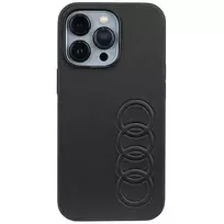Apple iPhone 13 Pro Audi Synthetic odinis dėklas (AU-TPUPCIP13P-TT/D1-BK) juodos spalvos