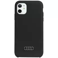 Audi telefono dėklas iPhone 11 AU-LSRIP11-Q3/D1-BK juodas hard telefono dėklas Silikoninis