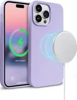 „Crong Color Cover“ magnetinis dėklas, skirtas „iPhone 14 Pro“ (violetinė)