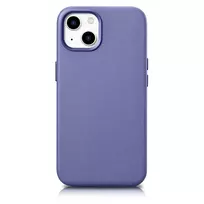 iCarer Leather Apple iPhone 14 Light dėklas telefonui violetinės spalvos (WMI14220705-LP) (MagSafe Compatible)
