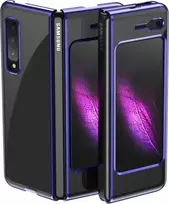 Hurtel Plating Electroplating frame Samsung Galaxy Fold dėklas telefonui mėlynos spalvos