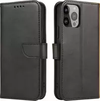 Hurtel Magnet atverčiamas dėklas skirtas TCL 30 SE, juodas