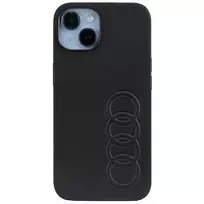 Apple iPhone 14 Audi Synthetic odinis dėklas (AU-TPUPCIP14-TT/D1-BK) juodos spalvos