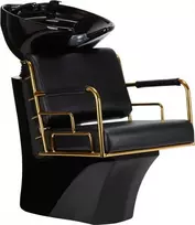 Activeshop Kirpyklos plautuvė GABBIANO PROFESSIONAL HAIRWASHER PRATO GOLD Juodas