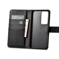 iCarer Wallet Samsung Galaxy S23 Plus leather wallet dėklas telefonui juodos spalvos