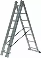 AW-Tools AWTOOLS kopėčios aliumininės 3x9 STOPNI 150KG ADAPATACJA NA SCHODY