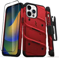 ZIZO BOLT serija – dėklas, skirtas iPhone 14 Pro Max (raudonas)