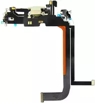 Dėklas iPhone 13 Pro Max Flex kabelis su įkrovimo jungtimi Sidabrinės spalvos