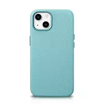 iCarer Litchi Premium Leather Apple iPhone 14 Magnetic Leather with MagSafe dėklas telefonui žalios spalvos (WMI14220709-GN)