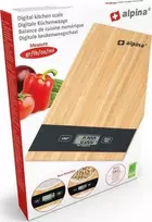 Virtuvinės svarstyklės Alpina - Cyfrowa waga kuchenna bambusowa 5kg