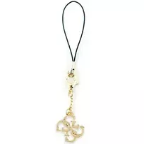 Dėklas Guess pakabukas GUCPM4GID telefono dirželis 4G Glitter Charm