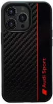 Audi Carbon Fiber Stripe Apple iPhone 13 Pro / 13 6.1" dėklas telefonui juodos spalvos AUS-TPUPCIP13P-R8/D1-BK