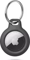Dėklas „Tech-Protect Rough Apple AirTag“ su žiedu – juodos spalvos