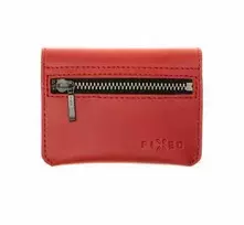 FIXED Tripple Wallet dėklas skirtas AirTag, raudonos spalvos