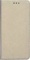Dėklas Smart Magnet book Samsung Galaxy A02s A025 aukso spalvos