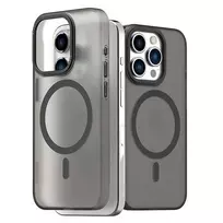 Dėklas Araree etui Aero Frame iPhone 15 Pro Max6.7" przeźroczysty-juoda/clear juodas AR20-01860D