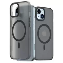 Dėklas Araree etui Aero Frame iPhone 15 / 14 /13 6.1" przeźroczysty-juoda/clear juodas AR20-01828D