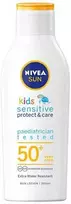 Nivea Vaikų losjonas nuo saulės SPF 50+ Sun Kids (Pure - jautrus losjonas nuo saulės) 200 ml