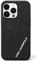 Apple iPhone 11 / XR Karl Lagerfeld dėklas 3D Rubber Multi Logo (Klhcn613dmkrlk) juodos spalvos