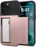 Dėklas Spigen Slim Armor CS, rose auksinis – Apple iPhone 15 Pro Max