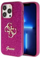 Dėklas GUESS GUHCP15LHG4SGU IPHONE 15 PRO 6.1 "PURPLE/PURPLE HARDCASE GLITTER SCRIPT BIG 4G