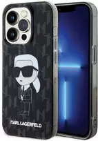 Apple iPhone 15 Pro Karl Lagerfeld Hardcase Monogram Ikonik (KLHCP15LHNKMKLK) dėklas telefonui skaidrus