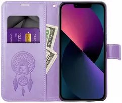 Forcell Oem MEZZO Book dėklas skirtas Samsung Galaxy A22 5G dreamcatcher violetinės spalvos