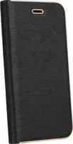 Dėklas Oem Flip case for Huawei P20 LITE Luna Book Gold juodas