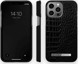 Dėklas IDEAL OF SWEDEN IDACSS21-I2167-306 IPHONE 13 PRO MAX NEO NOIR CROCO Sidabrinis