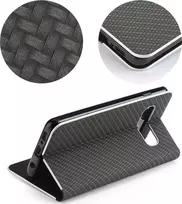 Dėklas Oem Flip case for iPhone 7 / 8 / SE 2020 / SE 2022 Luna Book Carbon mėlynas