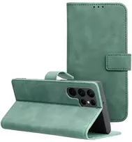 Forcell Oem TENDER Book Dėklas skirtas Samsung Galaxy S22 Ultra žalios spalvos