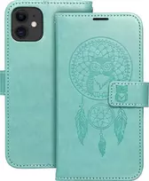 Telefono dėklas Oem MEZZO Book skirtas Iphone 11, žalios spalvos