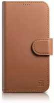 iCarer Wallet 2in1 Apple iPhone 14 Pro Max Leather atverčiamas Anti-RFID dėklas telefonui rudos spalvos (WMI14220728-BN)
