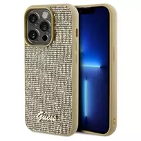 Dėklas GUESS GUHCP14XPMSDGSD IPHONE 14 PRO MAX 6,7 "GOLD / GOLD HARDCASE DISCO METAL SCRIPT