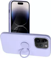 Dėklas Oem SILICONE RING case for IPHONE 14 Pro violet